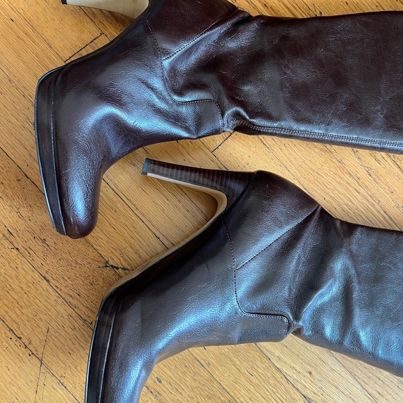 Franco Sarto, The Artist’s Collection Traspira knee high brown boots, size 11 - Picture 8 of 10